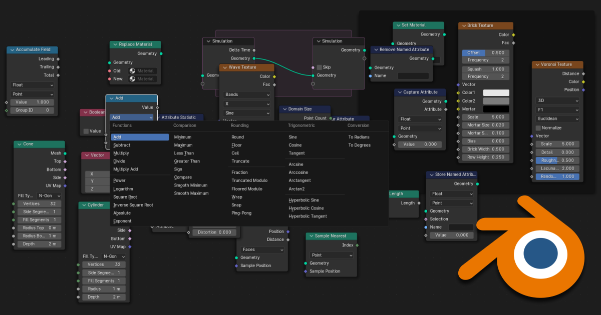 Blenderジオメトリノードの可能性と魅力